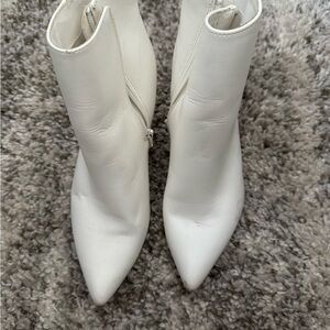 Elegant White Ankle Boots
